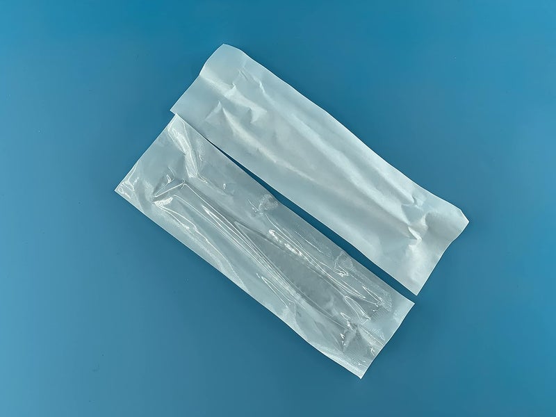 LUERFLEX Disposable Sterile Forceps Tweezers 5inch 125mm Length Individually Wrapped Transparent White Pack of 12 - Image 4
